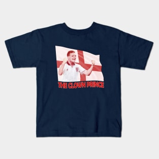 OG Euros Heroes - Gazza - THE CLOWN PRINCE Kids T-Shirt